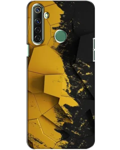 Чехол для Realme 6i с картинкой «Золотые осколки геометрии»