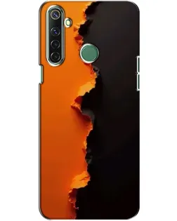 Чехол для Realme 6i с картинкой «Оранжевый разлом»