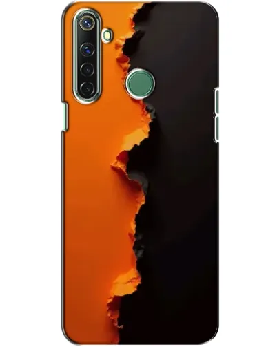 Чехол для Realme 6i с картинкой «Оранжевый разлом»