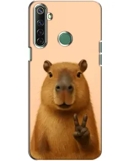 Чехол для Realme 6i с картинкой «Капибара виктория»