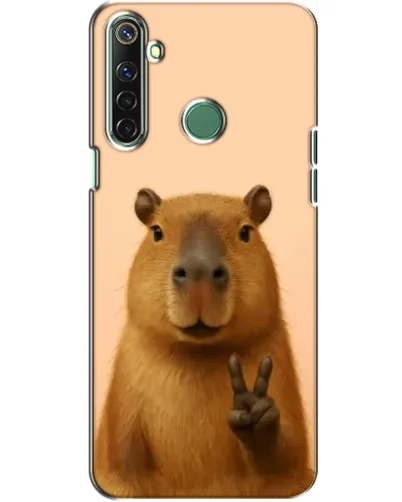 Чехол для Realme 6i с картинкой «Капибара виктория»