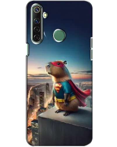Чехол для Realme 6i с картинкой «Капи-мен супергерой»