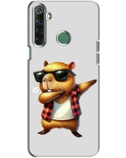 Чехол для Realme 6i с картинкой «Капибара рэпер даб»