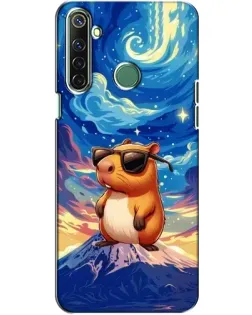 Чехол для Realme 6i с картинкой «Капибара Ван Гога»
