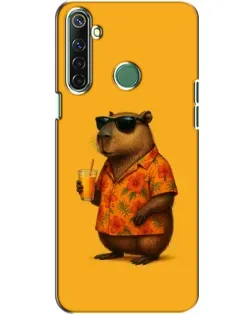 Чехол для Realme 6i с картинкой «Капибара на отдыхе»