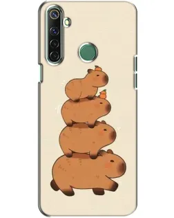 Чехол для Realme 6i с картинкой «Башня из капибар»