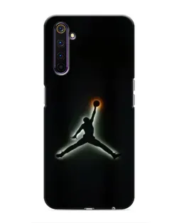 Чехол для Realme 6 Pro с картинкой «Jordan Gradient Logo»