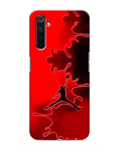 Чехол для Realme 6 Pro с картинкой «Jordan Red Smoke»