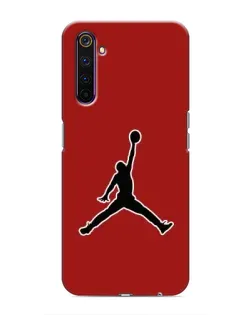Чехол для Realme 6 Pro с картинкой «Jordan Red Back»