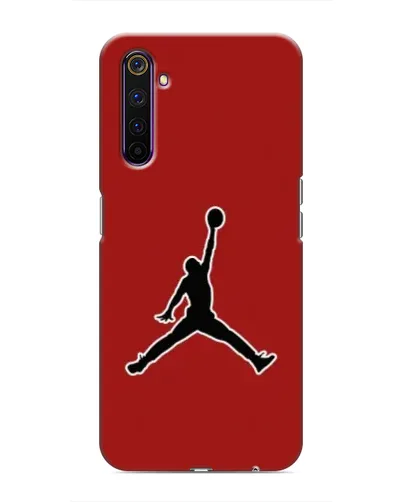 Чехол для Realme 6 Pro с картинкой «Jordan Red Back»