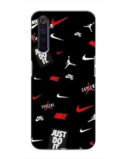 Чехол для Realme 6 Pro с картинкой «Nike Mix Pattern»