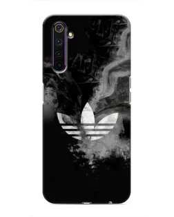 Чехол для Realme 6 Pro с картинкой «Абстрактный дым Adidas»