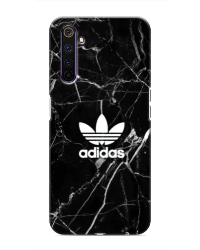 Чехол для Realme 6 Pro с картинкой «Белый мрамор Adidas»