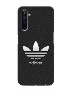 Чехол для Realme 6 Pro с картинкой «Adidas Карбоновая текстура»