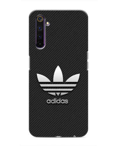 Чехол для Realme 6 Pro с картинкой «Adidas Карбоновая текстура»