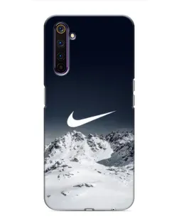 Чехол для Realme 6 Pro с картинкой «Nike — зимние горы»