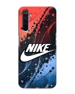 Чехол для Realme 6 Pro с картинкой «Градиентный принт Найк»