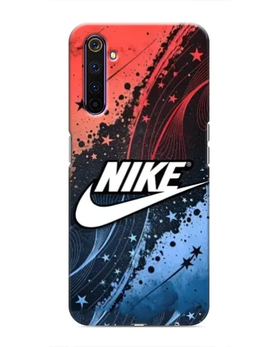 Чехол для Realme 6 Pro с картинкой «Градиентный принт Найк» Чехол для Realme 6 Pro с картинкой «Градиентный принт Найк»