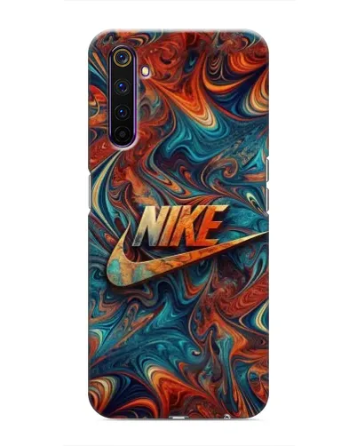 Чехол для Realme 6 Pro с картинкой «Nike в абстракции» Чехол для Realme 6 Pro с картинкой «Nike в абстракции»