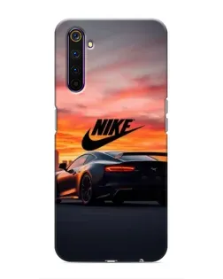 Чехол для Realme 6 Pro с картинкой «Nike и суперкар»