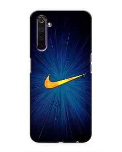 Чохол для Realme 6 Pro з картинкою «Синій пульс Nike»