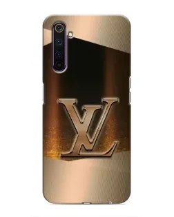 Чехол для Realme 6 Pro с картинкой «LV — золотое сияние»