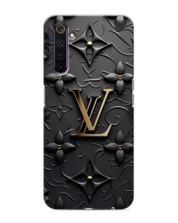 Чехол для Realme 6 Pro с картинкой «Кожаная текстура LV»