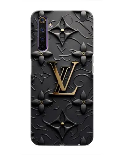 Чехол для Realme 6 Pro с картинкой «Кожаная текстура LV»
