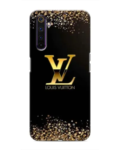 Чехол для Realme 6 Pro с картинкой «LV — золотые искры»