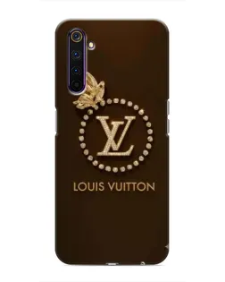 Чехол для Realme 6 Pro с картинкой «LV — золотая печать»