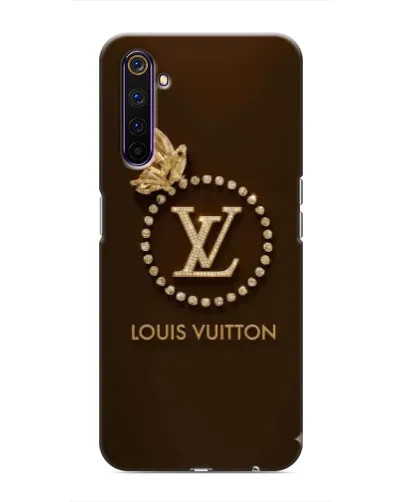 Чехол для Realme 6 Pro с картинкой «LV — золотая печать»