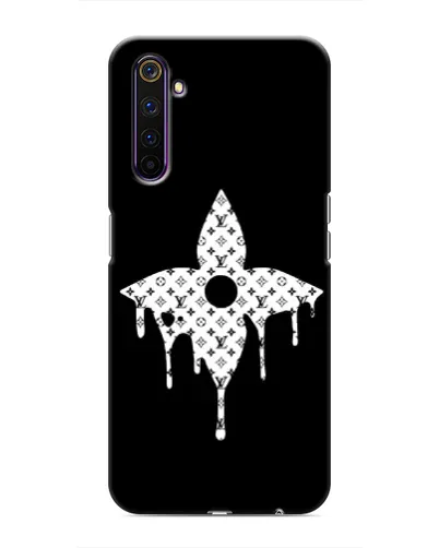 Чехол для Realme 6 Pro с картинкой «Цветочная монограмма»