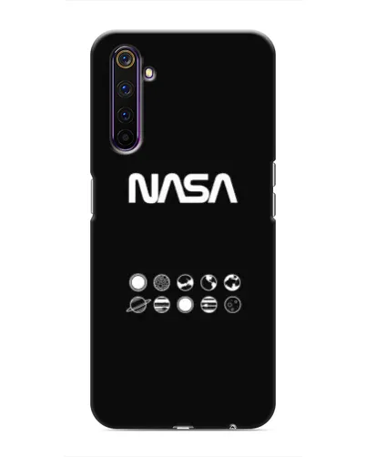 Чехол для Realme 6 Pro с картинкой «NASA — технический принт»