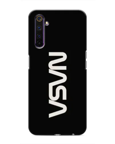 Чехол для Realme 6 Pro с картинкой «NASA — вертикальный логотип»