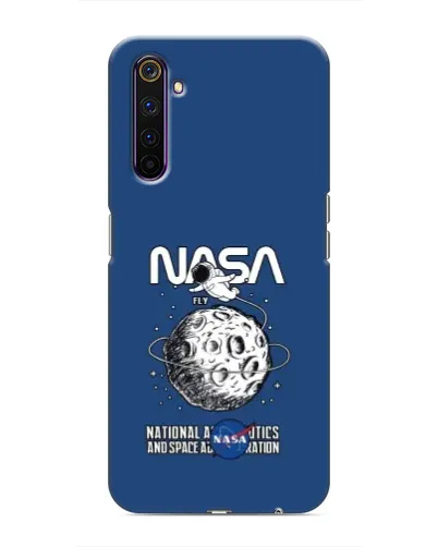 Чехол для Realme 6 Pro с картинкой «NASA — лунная миссия»