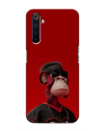Чехол для Realme 6 Pro с картинкой «Bored Ape в красном» Чехол для Realme 6 Pro с картинкой «Bored Ape в красном»