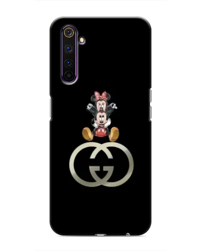 Чехол для Realme 6 Pro с картинкой «Минни Маус на лого»