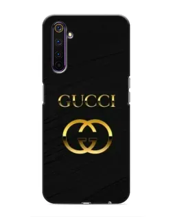 Чехол для Realme 6 Pro с картинкой «Золотой логотип Gucci»