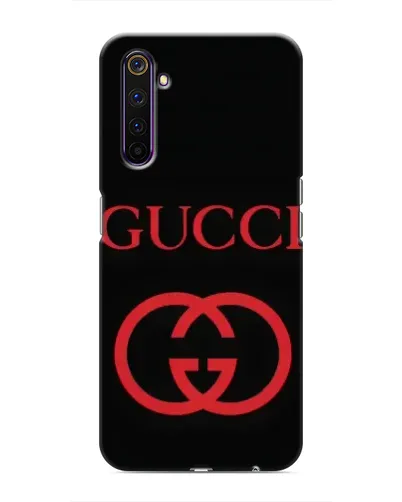 Чехол для Realme 6 Pro с картинкой «Gucci — красный логотип»