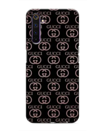 Чехол для Realme 6 Pro с картинкой «Классическая монограмма Gucci»