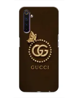 Чехол для Realme 6 Pro с картинкой «Gucci — золотая бабочка»