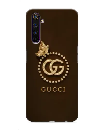 Чехол для Realme 6 Pro с картинкой «Gucci — золотая бабочка»
