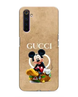 Чехол для Realme 6 Pro с картинкой «Микки Маус Gucci — крафт»