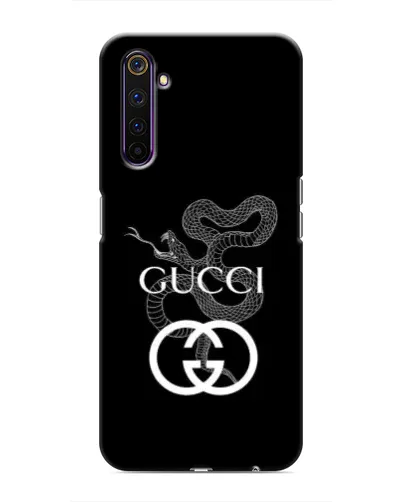 Чехол для Realme 6 Pro с картинкой «Gucci — серебряная змея»