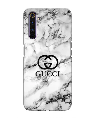 Чехол для Realme 6 Pro с картинкой «Gucci — мраморный шик»