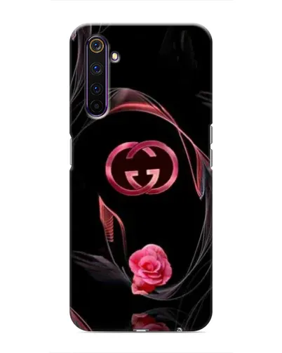 Чехол для Realme 6 Pro с картинкой «Gucci — неоновая роза»