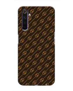 Чехол для Realme 6 Pro с картинкой «Gucci — золотые диагонали»