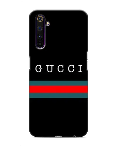 Чехол для Realme 6 Pro с картинкой «Gucci — красный пояс»