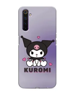 Чехол для Realme 6 Pro с картинкой «Kuromi — фиолетовый арт» Чехол для Realme 6 Pro с картинкой «Kuromi — фиолетовый арт»