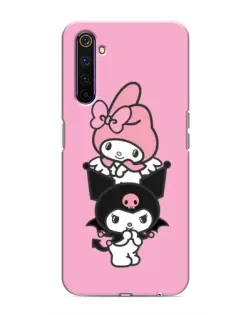 Чехол для Realme 6 Pro с картинкой «My Melody и Kuromi» Чехол для Realme 6 Pro с картинкой «My Melody и Kuromi»